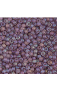 Miyuki rocailles Perlen 8/0 - Matte transparent smoky amethyst ab 8-142FR